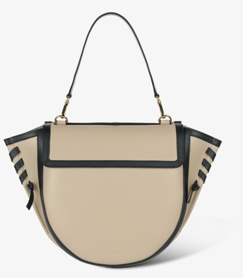 Hortensia Bag Medium Paper Black Frame - Shoulder Bag, transparent png #9485895