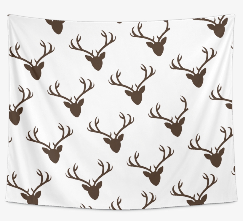 Deer Head Wall Tapestry - Placemat, transparent png #9485945