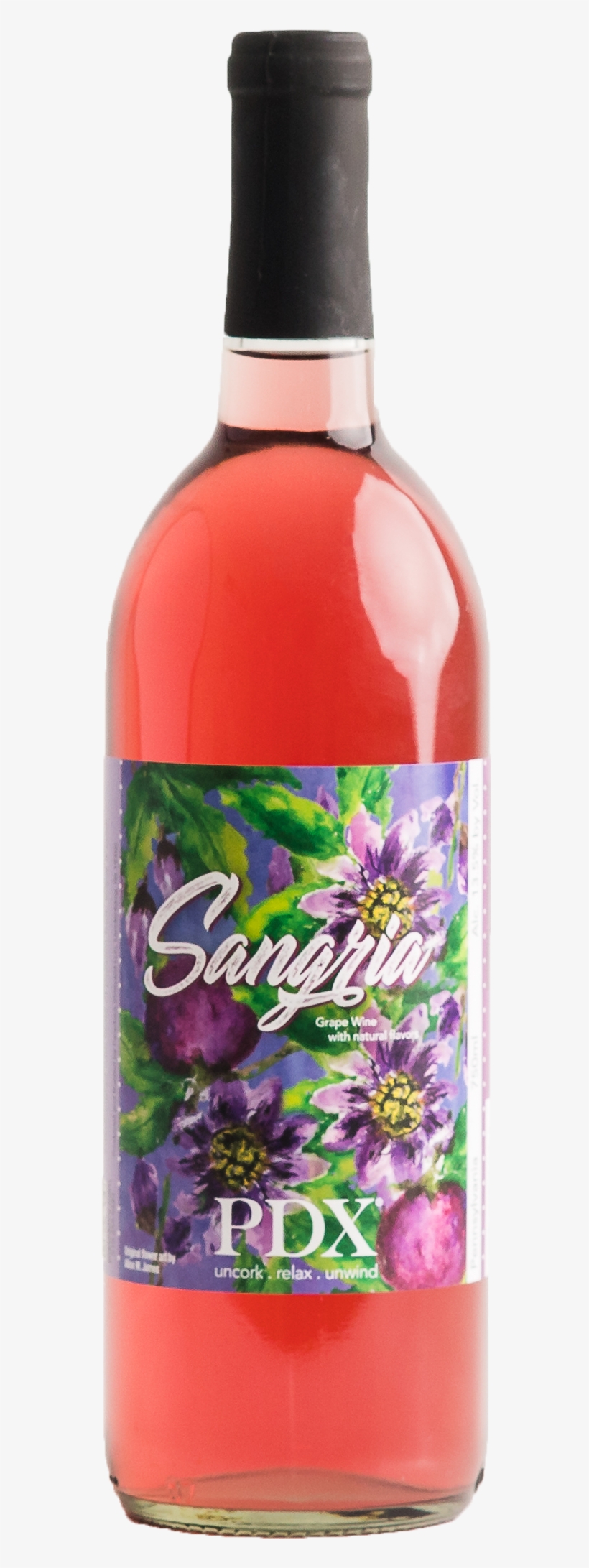 Sangria Bottle - Wine Bottle, transparent png #9487035