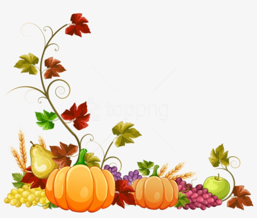Free Png Download Autumn Pumpkin Decoration Clipart - Fall Clip Art Png, transparent png #9487261