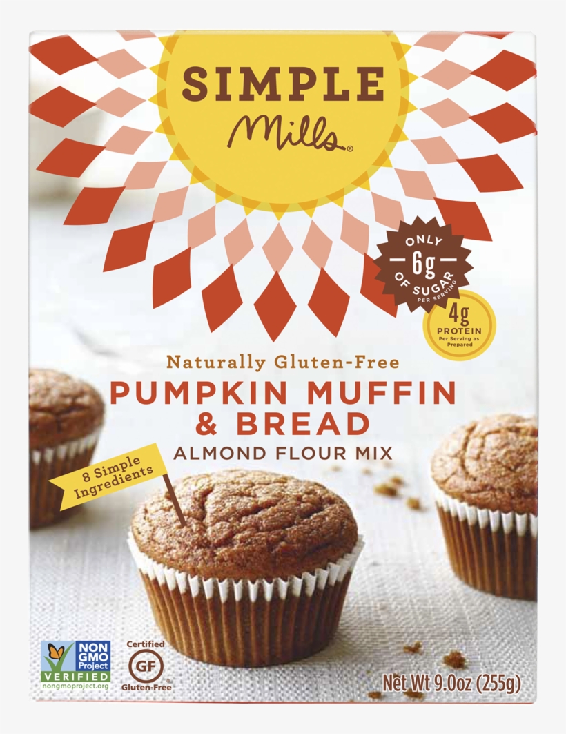 Pumpkin Muffin & Bread Mix - Simple Mills Pumpkin Bread, transparent png #9487387