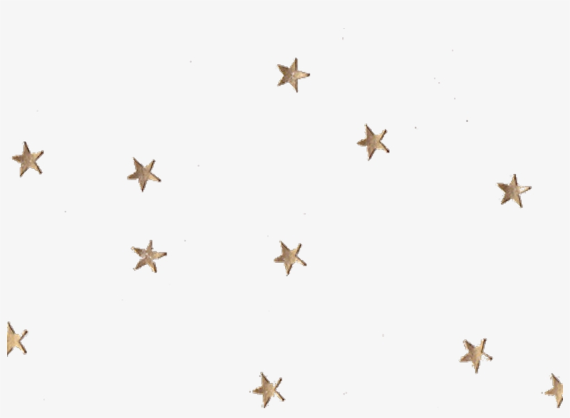 Stars Star Estrellas Estrella Aesthetics - Gold Stars Transparent, transparent png #9487427