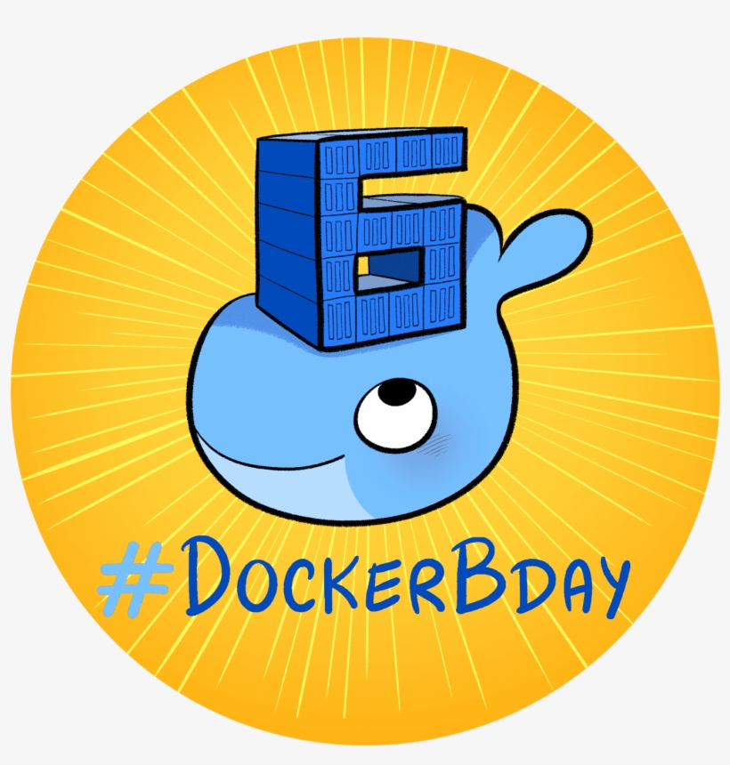 The World's Leading Software Container Platform - Docker Birthday 6, transparent png #9487705