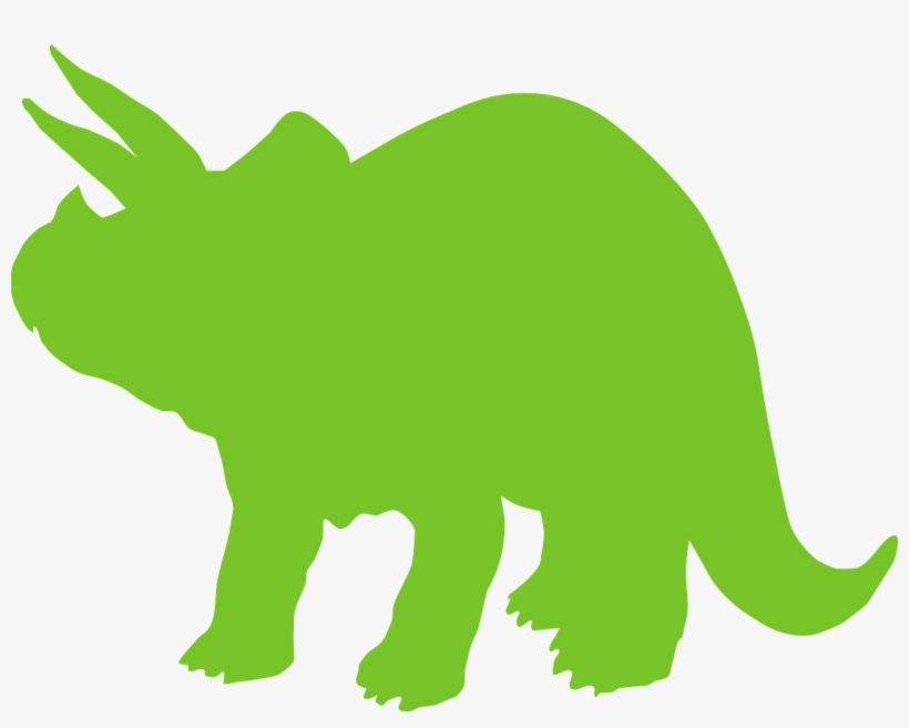 Vector Graphics, - Green Triceratops Silhouette Png, transparent png #9487749