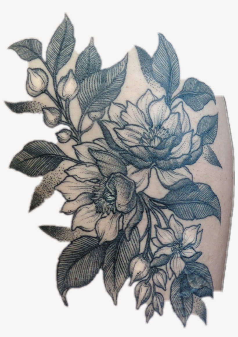 #flowers #tattoo - Common Peony, transparent png #9489176