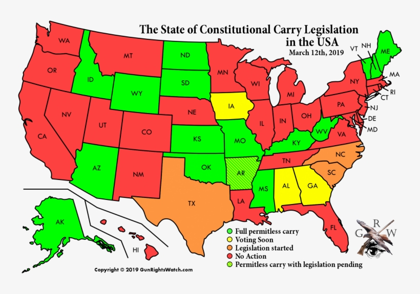 The State Of Constitutional Carry In The Us - Granholm V Heald, transparent png #9489753