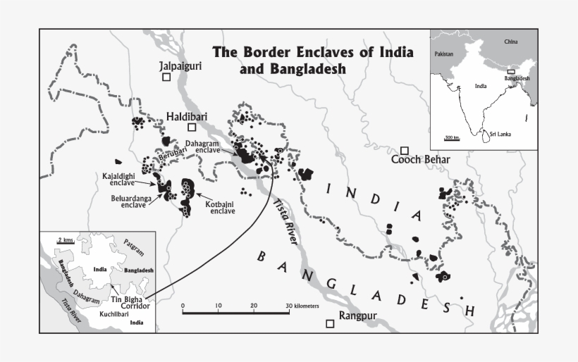 The Border Enclaves Of India And Bangladesh - Berubari Union Case, transparent png #9489869