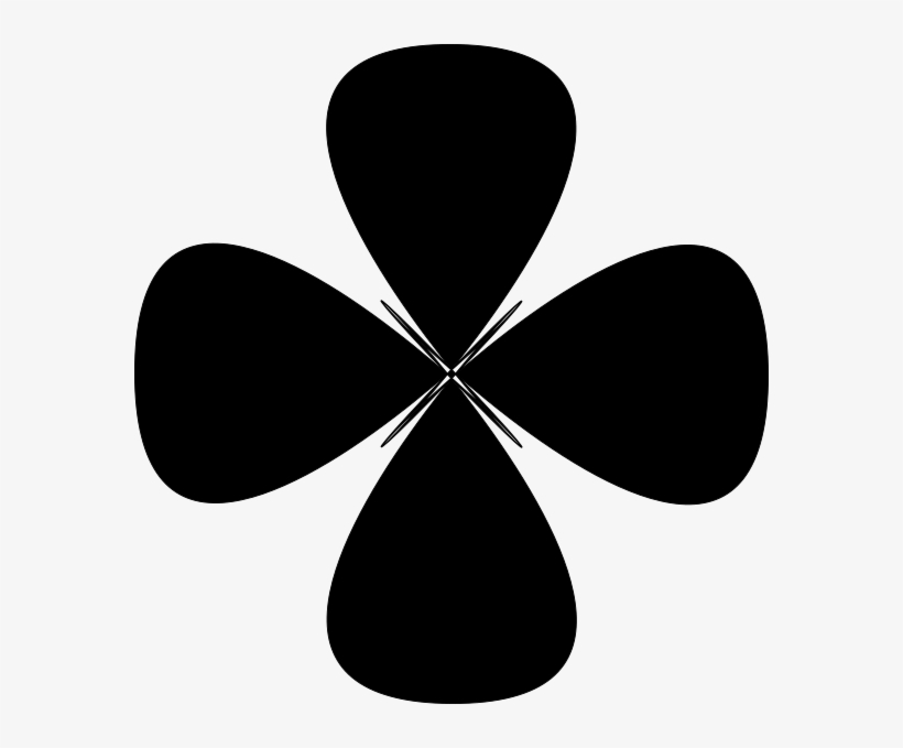 Black Rounded Star Flower Clip Art - Flower Png Star, transparent png #9490952