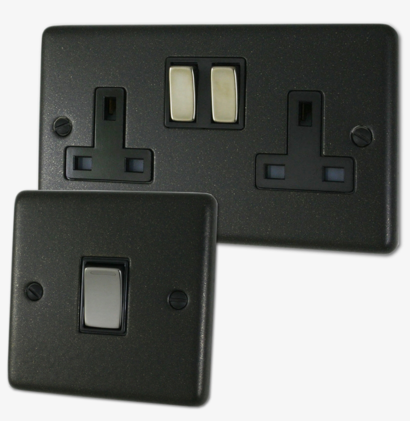 Contour Graphite Sockets And Switches, transparent png #9491976