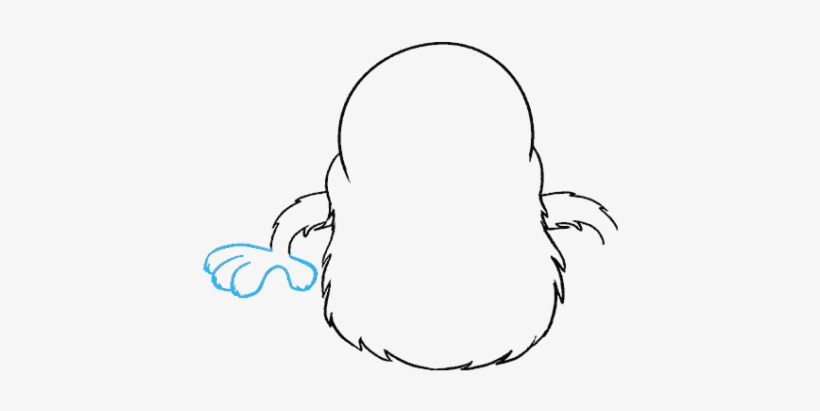 Drawn Teeth Monster Tail - Line Art, transparent png #9493421