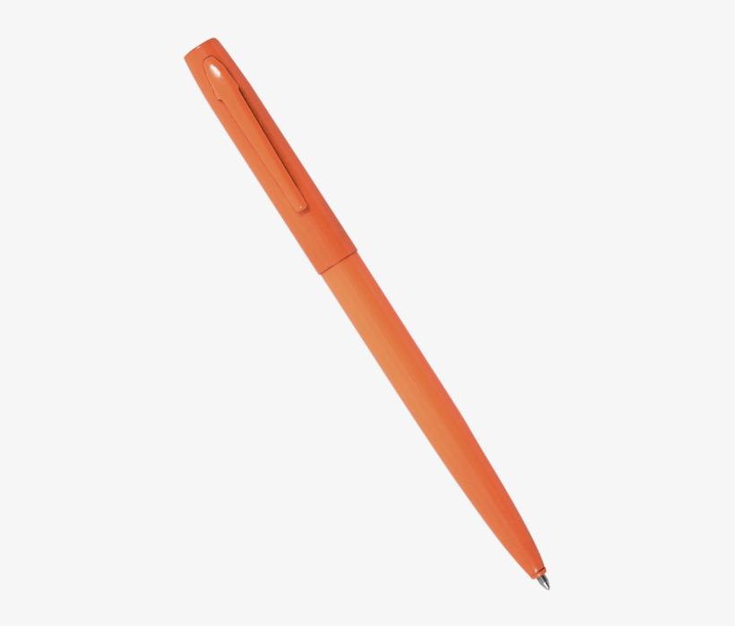 Or 97 Orange Metal Clicker Pen Black Ink - Orange, transparent png #9493592