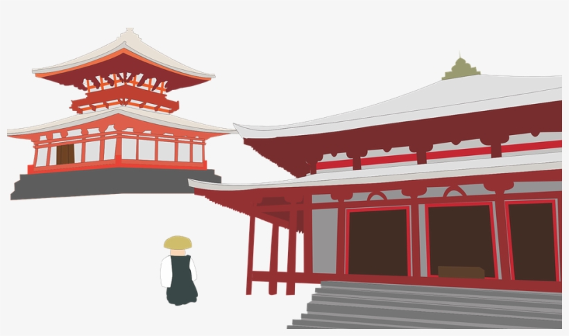 Temple, Japan, Buddhism - Buddhism In Japan, transparent png #9493734
