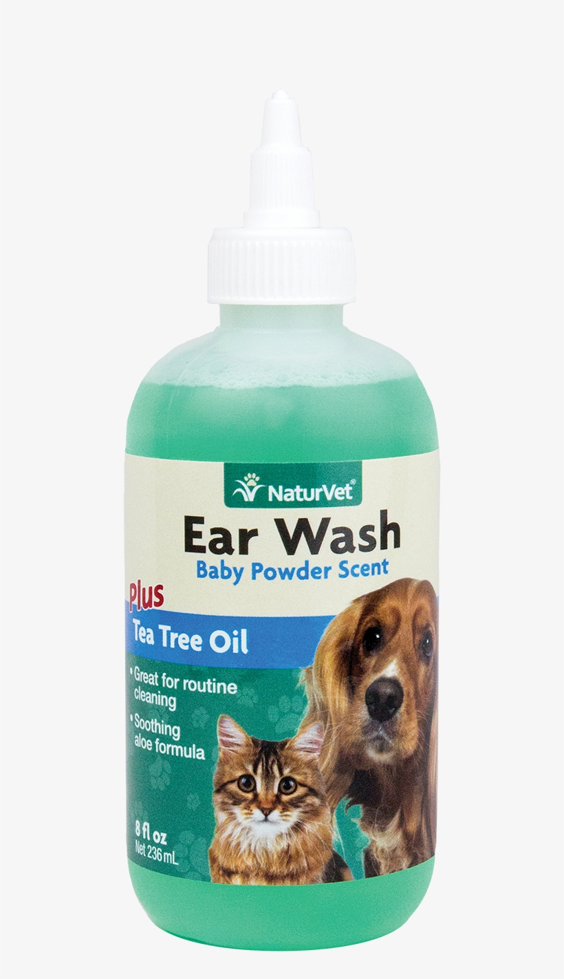 Naturvet Gentle Pet Ear Wash & Odor Reducing Treatment - Tea Tree Oil Ear Cleaner For Dogs, transparent png #9493824