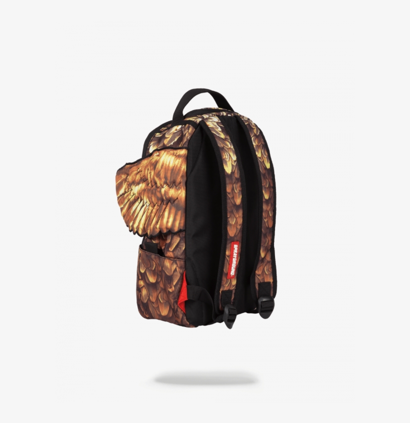 Sprayground Lil Gold Wings Back Angle 1 - Sprayground Lil Gold Wings, transparent png #9493929