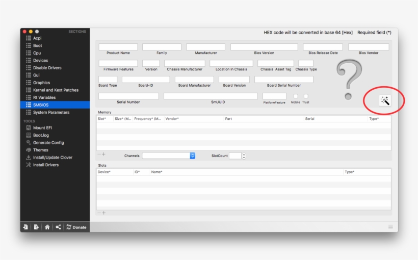 Smbios - Clover Configurator Inject Ati, transparent png #9494356