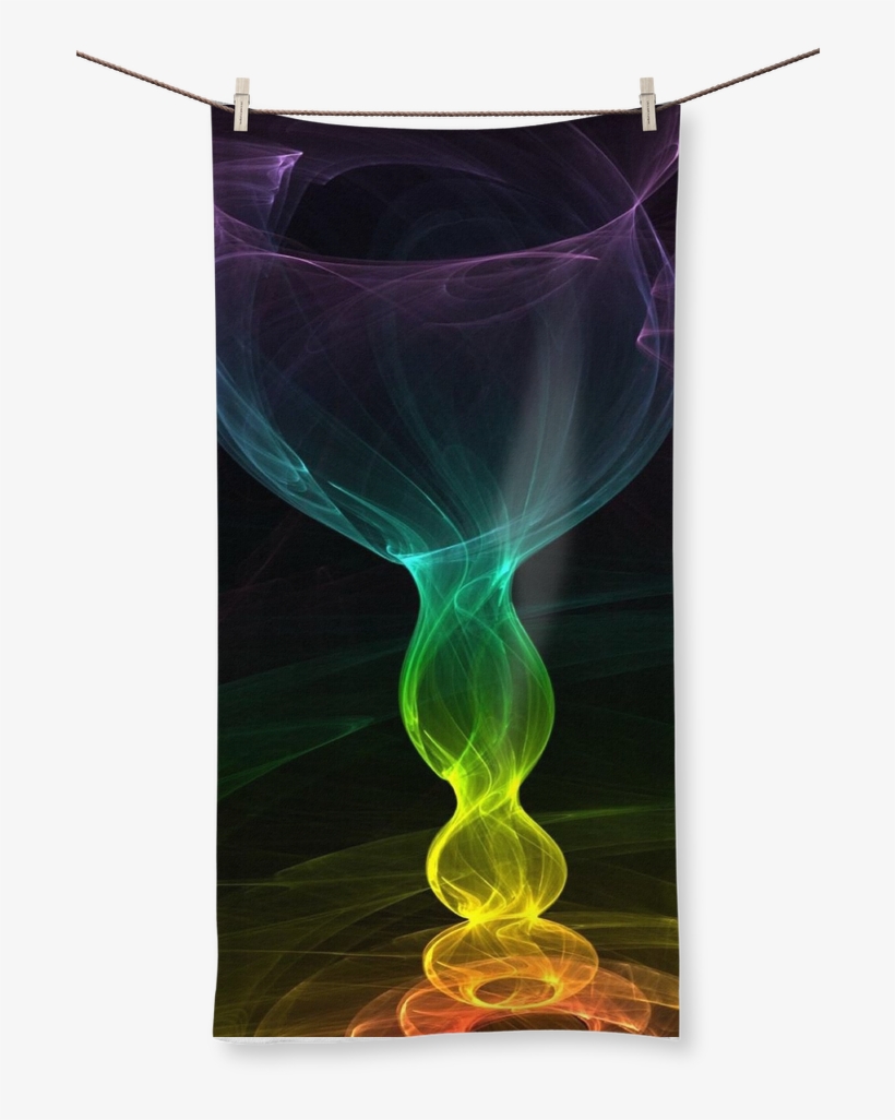 Rainbow Smoke ﻿sublimation All Over Towel - Snifter, transparent png #9495310