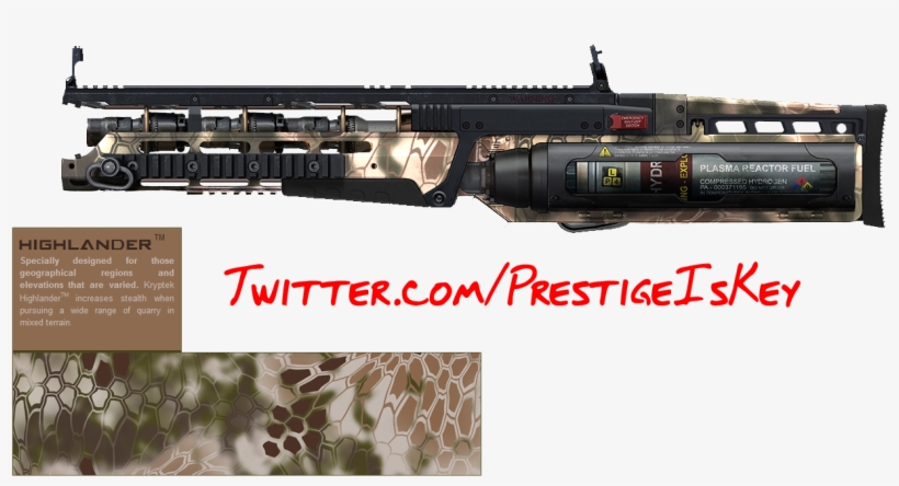 Highlander Skin Png - Assault Rifle, transparent png #9495348