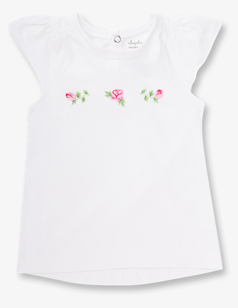 Vintage Rose Flutter Sleeve Tee - Tree, transparent png #9495497