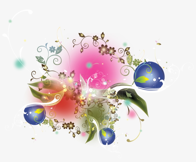 Colorful-flowers - Light Vector, transparent png #9496393