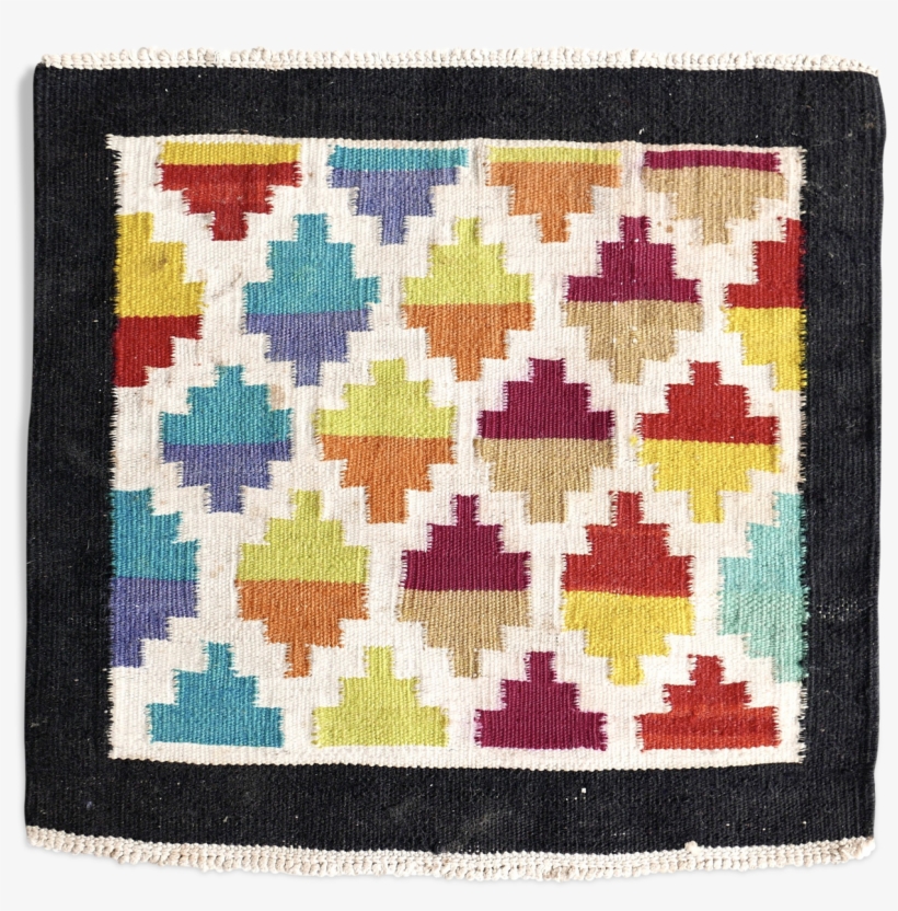 Mexican Rug In Wool, Geometric Patterns, 70 Years - Patchwork, transparent png #9496586