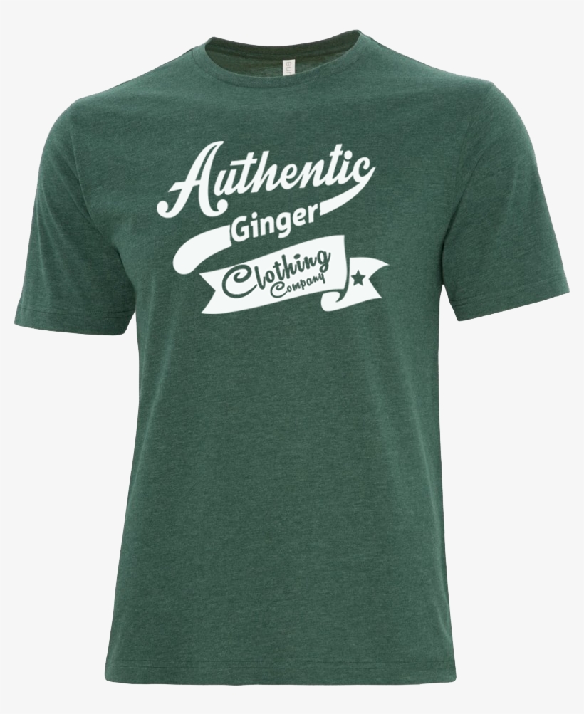 Men's Crew Neck Tee "heather Forrest" - Active Shirt, transparent png #9496740