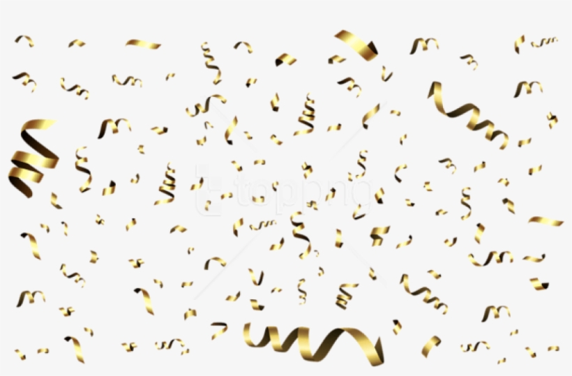 Free Png Download Confetti Gold Transparent Png Images - Illustration, transparent png #9496919