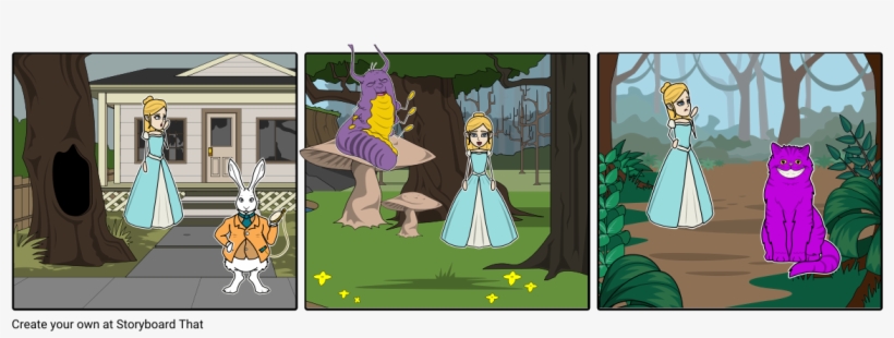 Alice In Wonder Land - Storyboard, transparent png #9497640