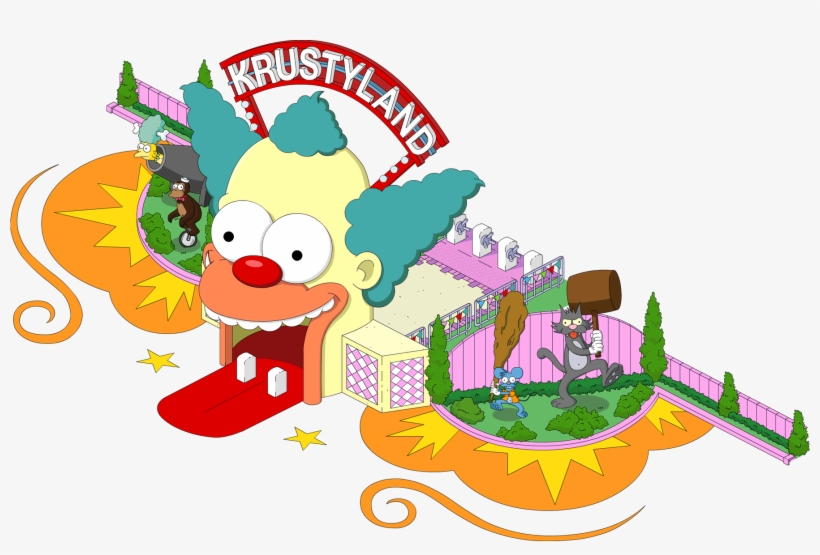 Krustyland Entrance - Krustyland Entrance Tapped Out, transparent png #9497646