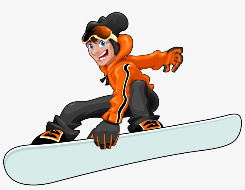 1600 X 1600 1 - Cartoon Snowboarding, transparent png #9498449