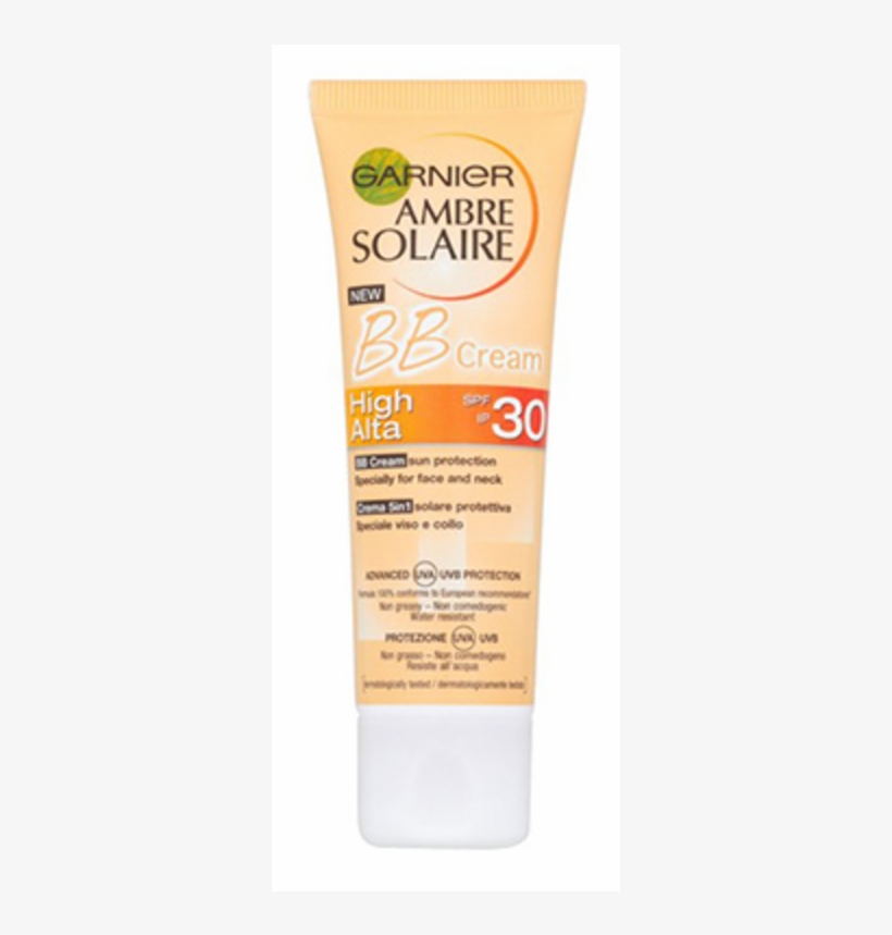 Garnier Ambre Solaire Bb Cream Sun Protection Spf30 - Garnier Ambre Solaire, transparent png #9499320