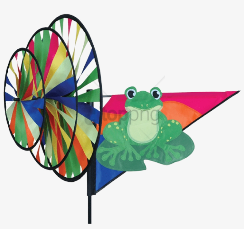 Free Png Triple Wheel Green Frog Spinner - Flag, transparent png #9499590