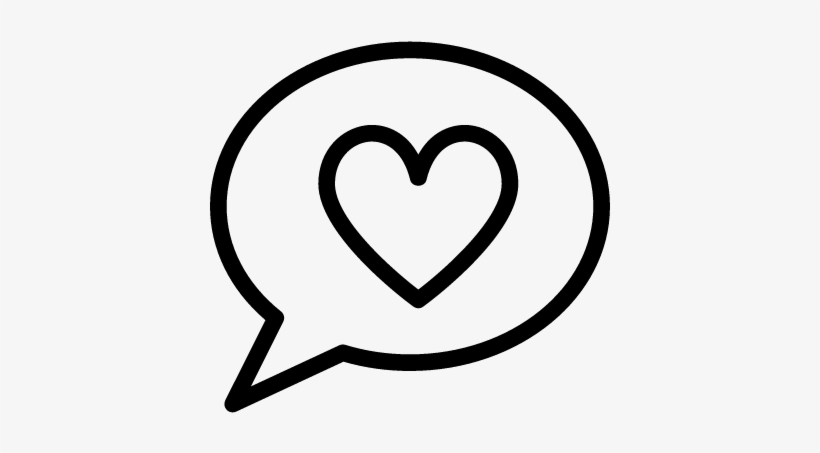 Speech Bubble Vector - Png Speech Bubble With Heart, transparent png #950079