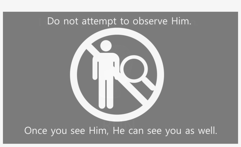 Interface Fuckery - Do Not Attempt To Observe Him, transparent png #950560