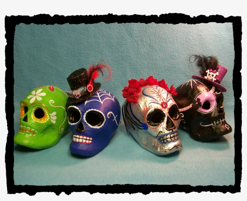 Paper Mache Skulls - Littleqtcouture Baby Girl, Coming Home Outfit, Personalized,, transparent png #950627