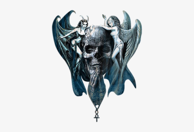 Skull-007 - Skull Fantasy Art, transparent png #950794