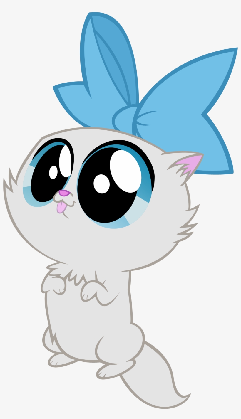 Vector Of Fluttershy's Cat From "may The Best Pet Win" - Mlp Rarity As Kitten, transparent png #950878