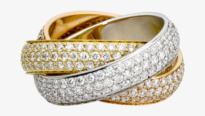 Jewel Clipart Diamond Ring - Cartier Trinity Ring, transparent png #950944