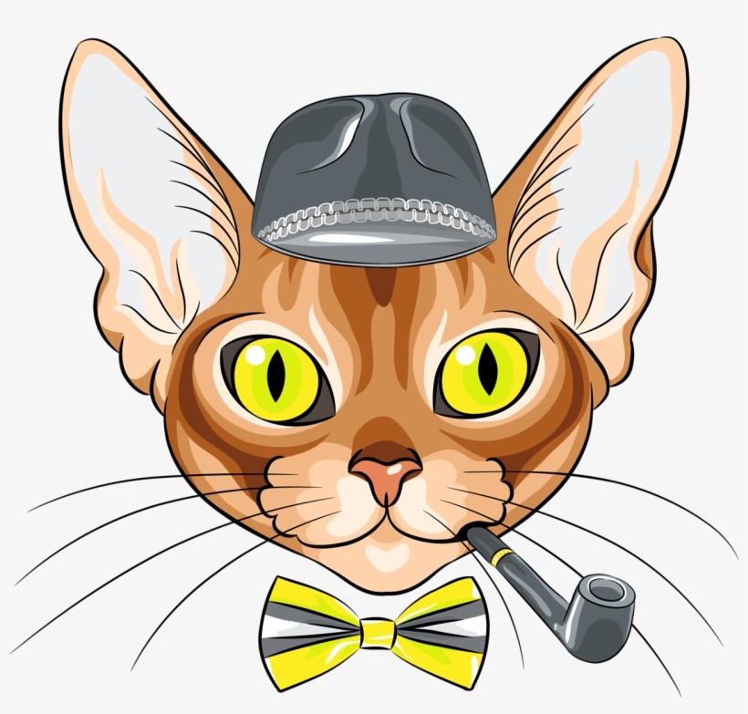 Cães & Gatos - Everett Tote By Hipsta Kitty, transparent png #950966