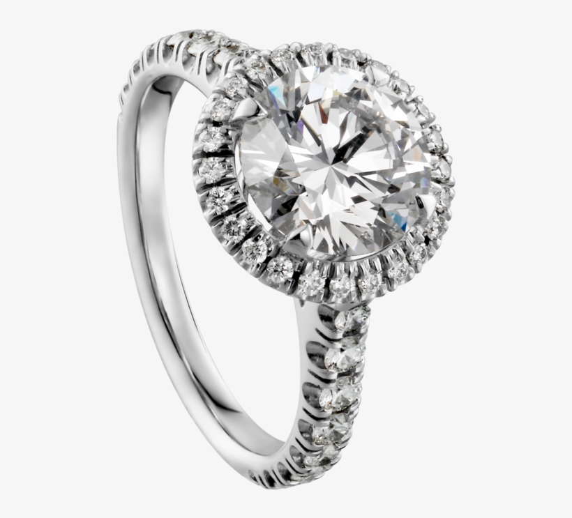 Ring With White Diamond Png Clipart - Cartier Destinée Ring, transparent png #950987