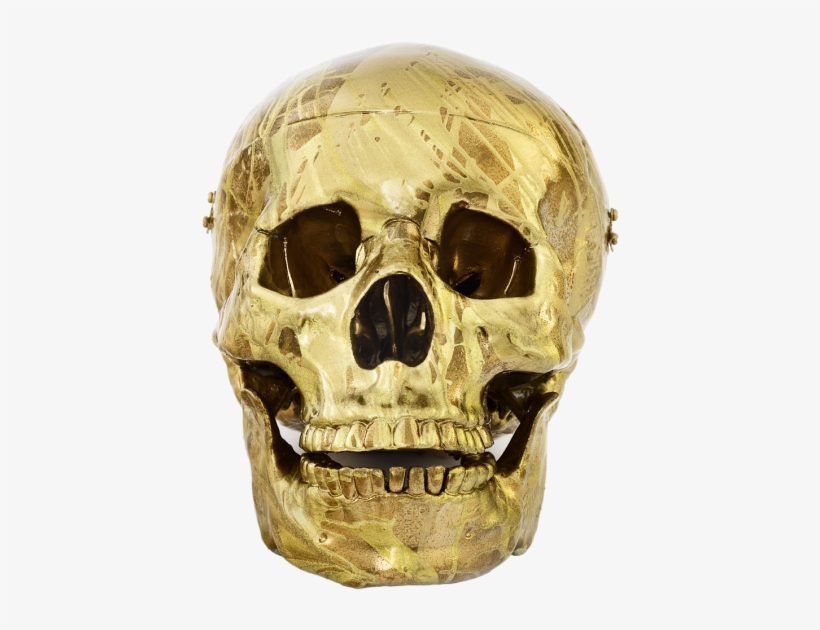 Oc8850 Dhs 15735 - Damien Hirst Golden Skull, transparent png #951011