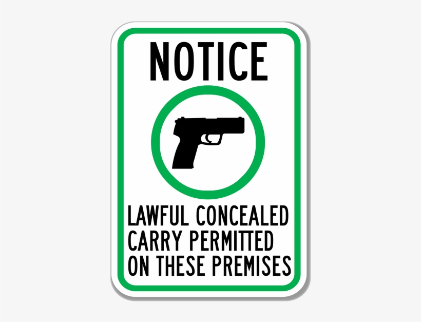Top Gun Shooting Sports Inc - Lawful Concealed Carry Permitted Sign, transparent png #951081