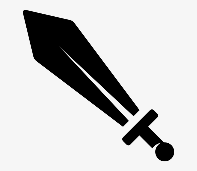 Sword Free Vector Icons Designed By Freepik - Sword Minimalist, transparent png #951102