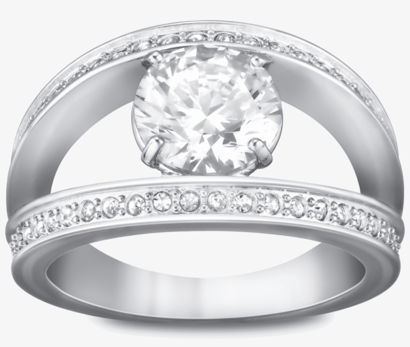 With Diamond Png Free Images Toppng Transparent - Vitality White Ring Swarovski, transparent png #951130