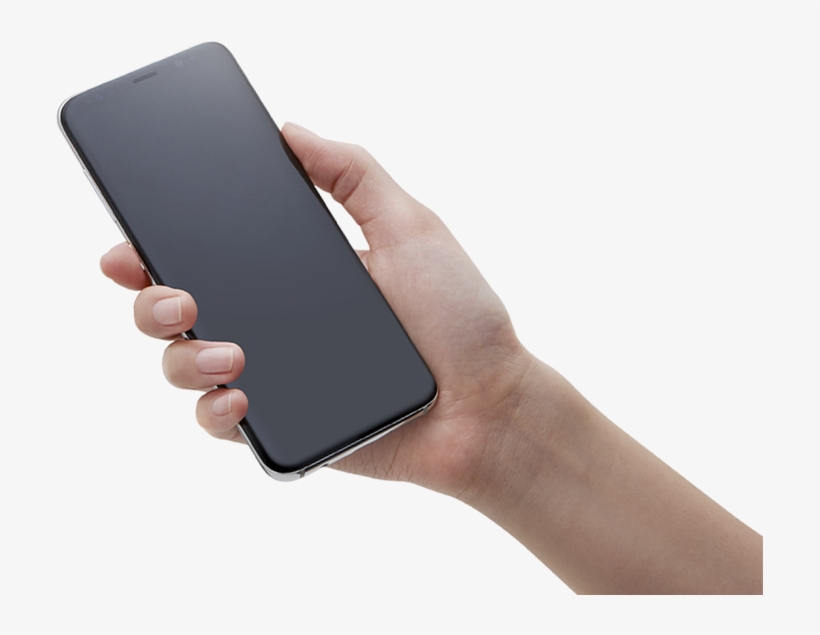 Galaxy S8 Is Held In One Hand - S8 Png Hand, transparent png #951215