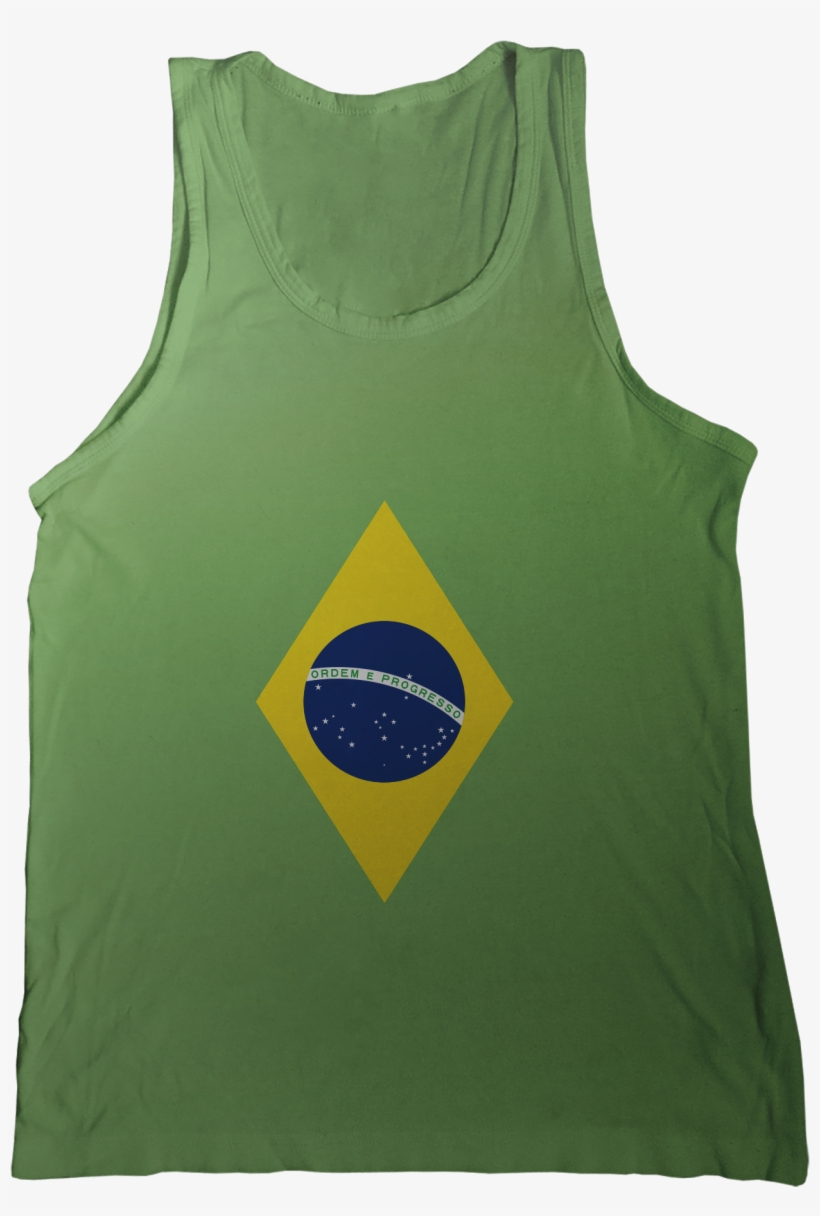 Brazil Flag Tank Top - Flag Of Brazil, transparent png #951378
