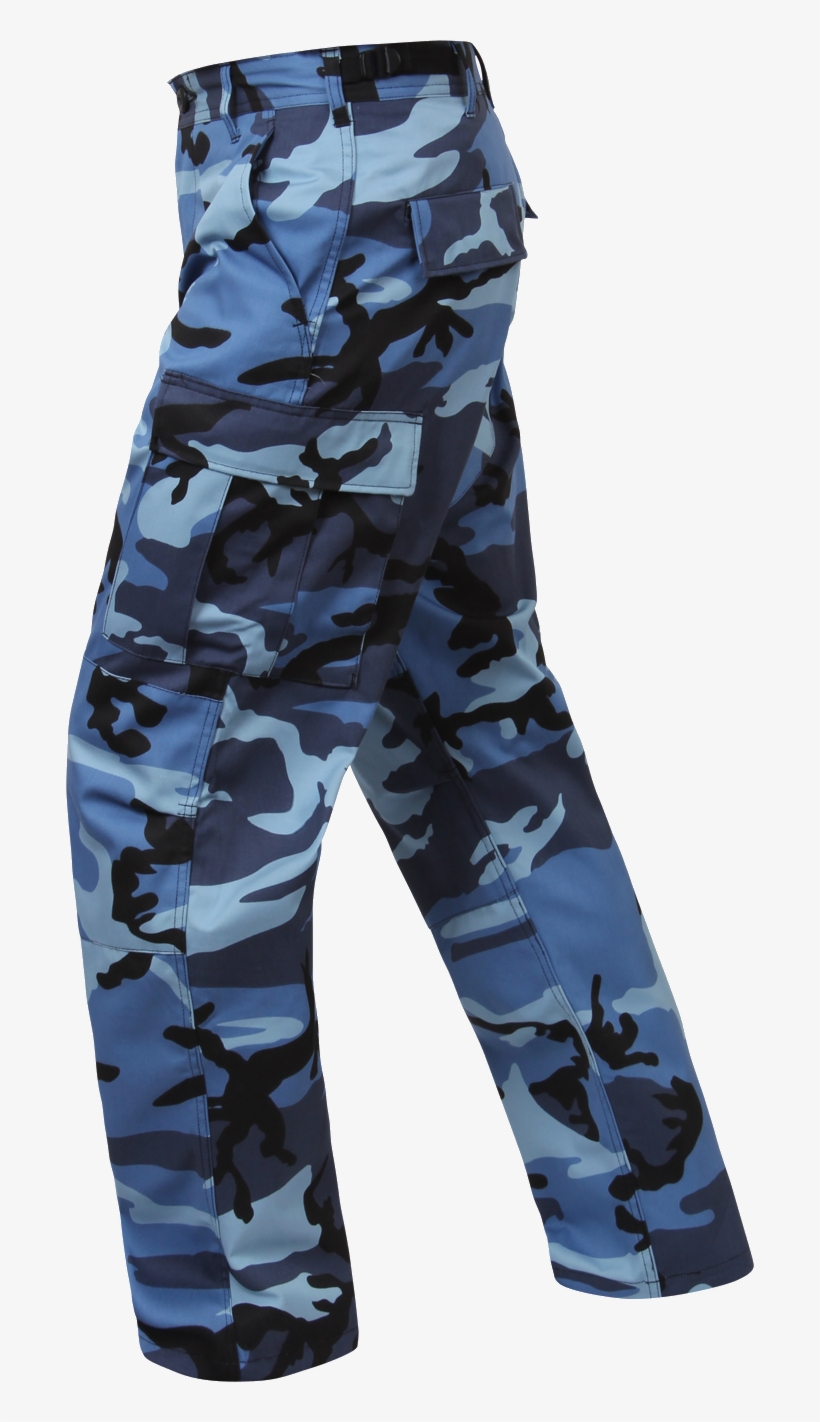 This Military Camouflage Bdu Pants Is Made With Comfortable, - Blue Camo Pants, transparent png #951416