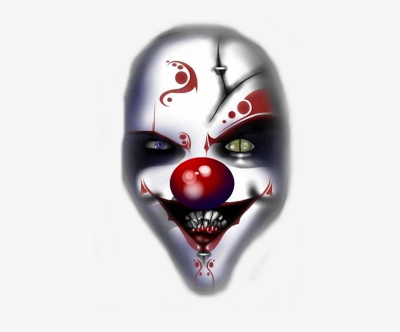 Share This Image - Evil Clown Face Png, transparent png #951444