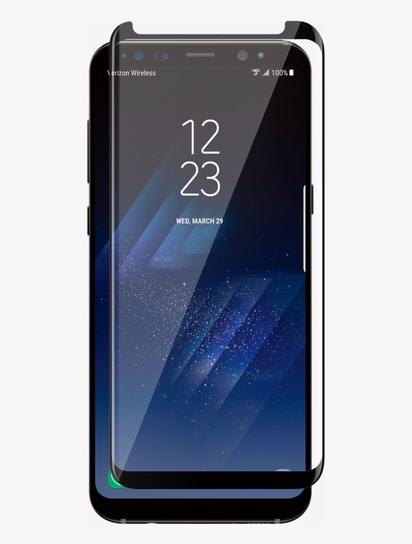 Galaxy S8/s8 Plus Original 4d Cut Tempered Glass - Samsung S8 Screen Protector, transparent png #951495