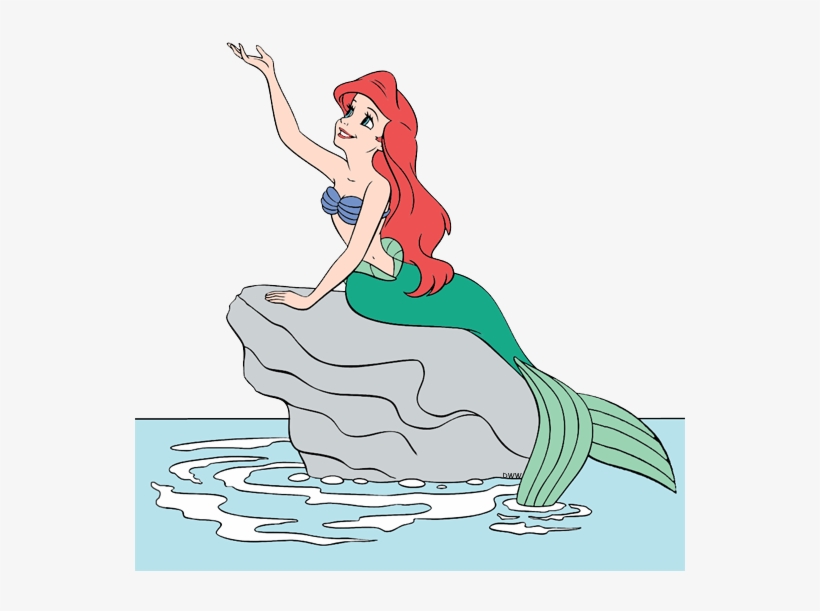 Svg Library Library Mermaid Clip Art Disney - Mermaid On A Rock Clipart, transparent png #951918