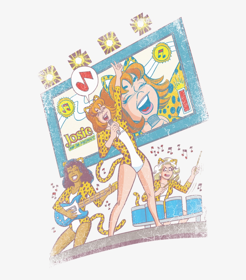 Archie Comics Big Screen Rock Juniors Tank - Archie Comics/big Screen Rock Junior Sheer In Hot P, transparent png #952010